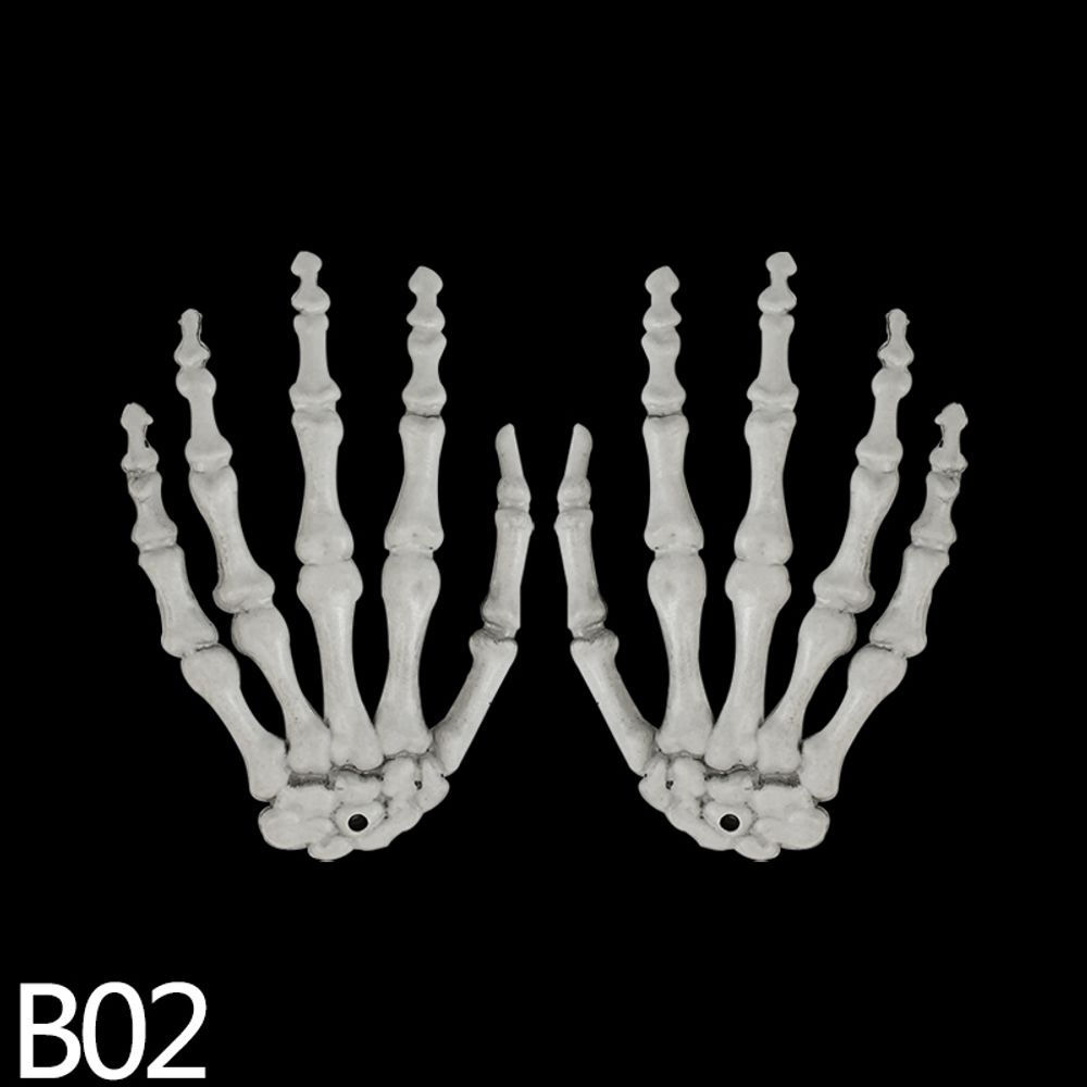 1 Pair Halloween Skeleton Hand Paw Skeleton Hand Bone Ornaments - MegIan's Market