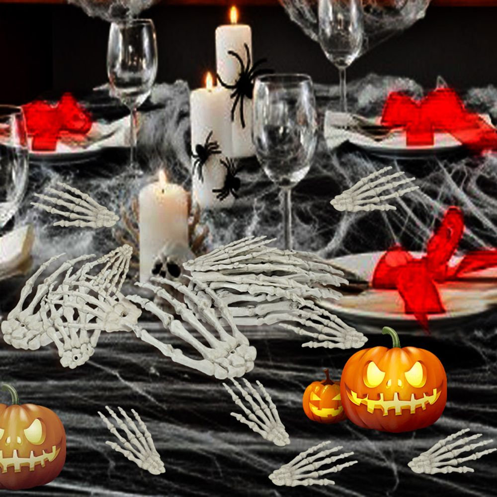 1 Pair Halloween Skeleton Hand Paw Skeleton Hand Bone Ornaments - MegIan's Market