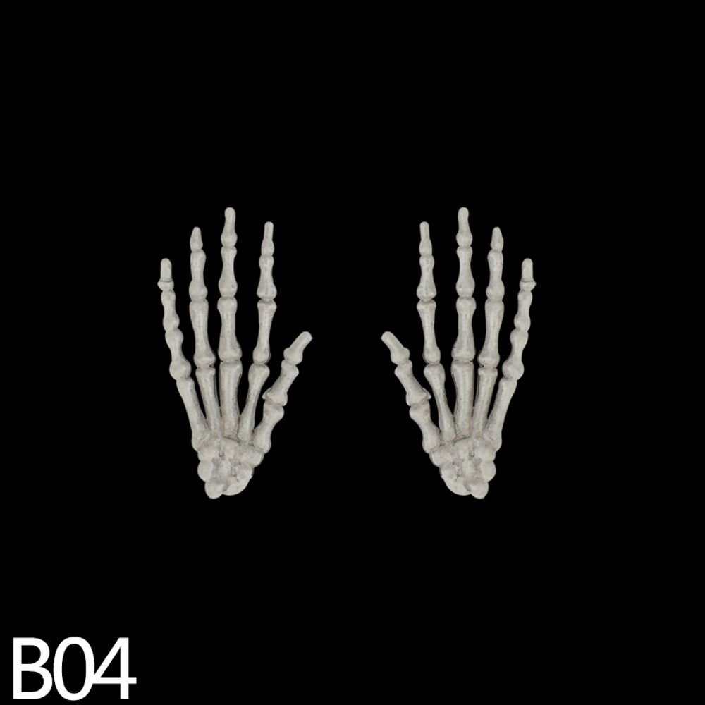 1 Pair Halloween Skeleton Hand Paw Skeleton Hand Bone Ornaments - MegIan's Market