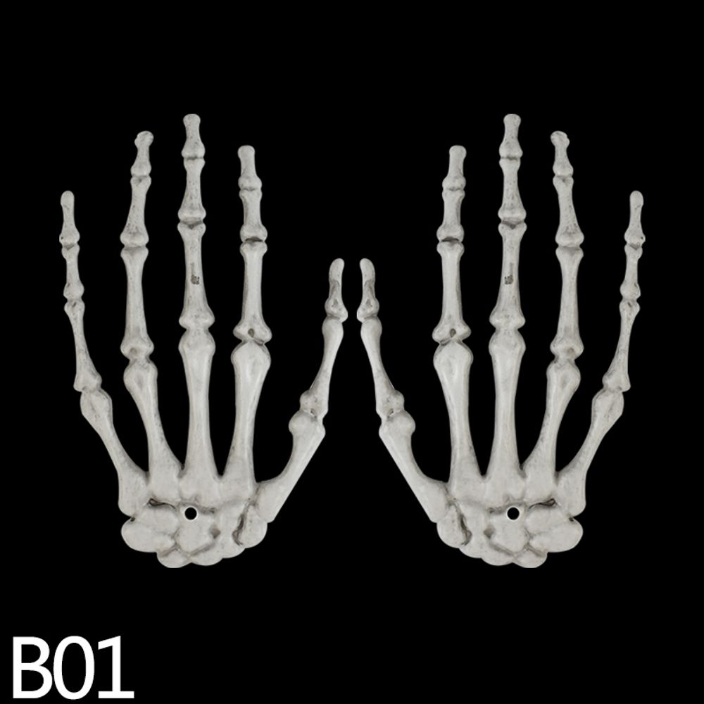 1 Pair Halloween Skeleton Hand Paw Skeleton Hand Bone Ornaments - MegIan's Market