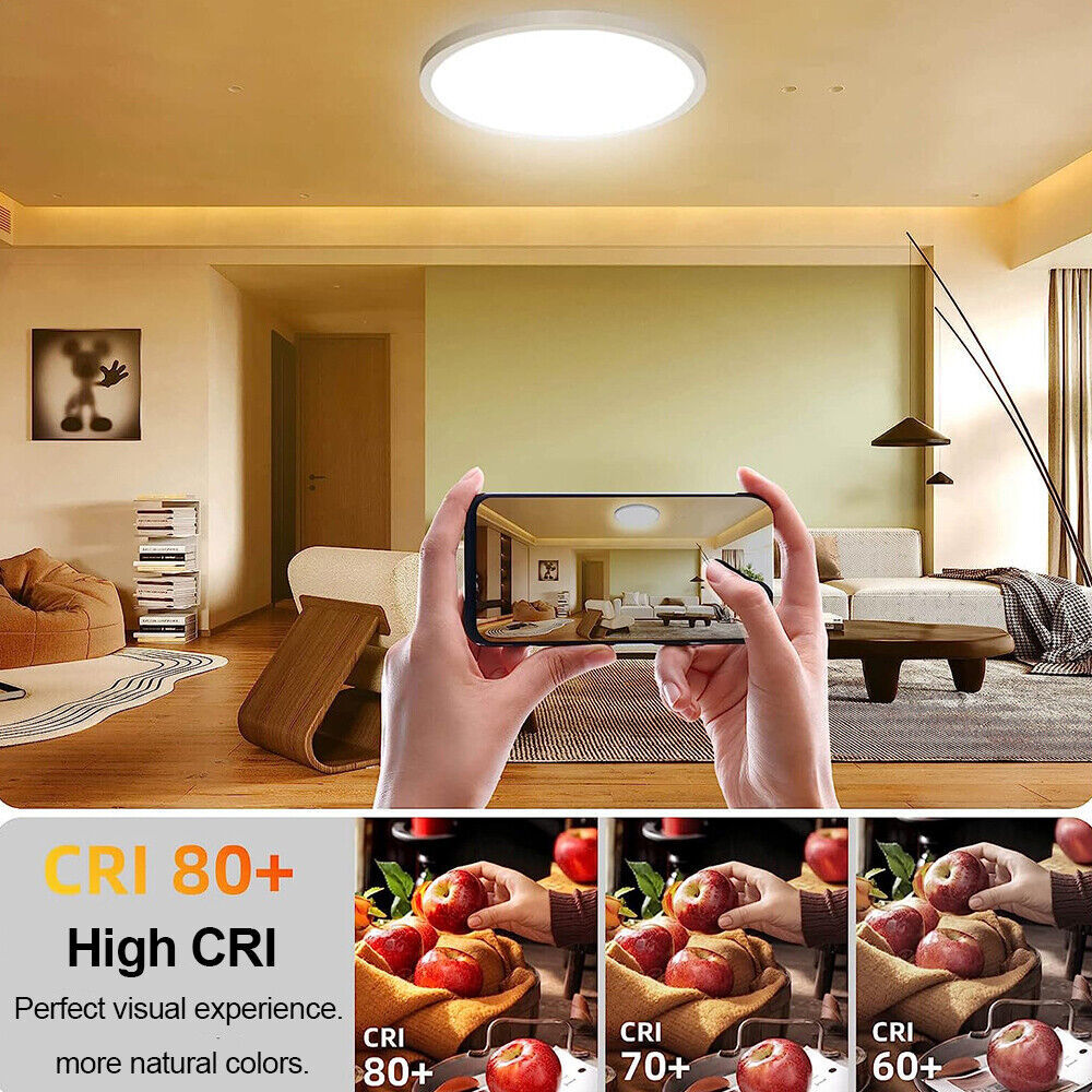 LED Ceiling Round Panel Down Lights Bathroom Kitchen Living Room Lamp