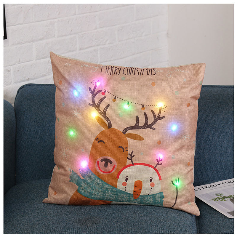 New Merry Christmas LIght Up Pillows - Santa - Reindeers and more