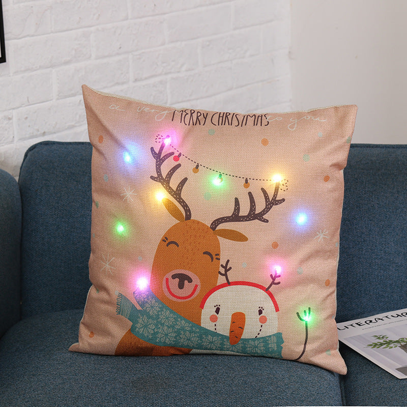 New Merry Christmas LIght Up Pillows - Santa - Reindeers and more