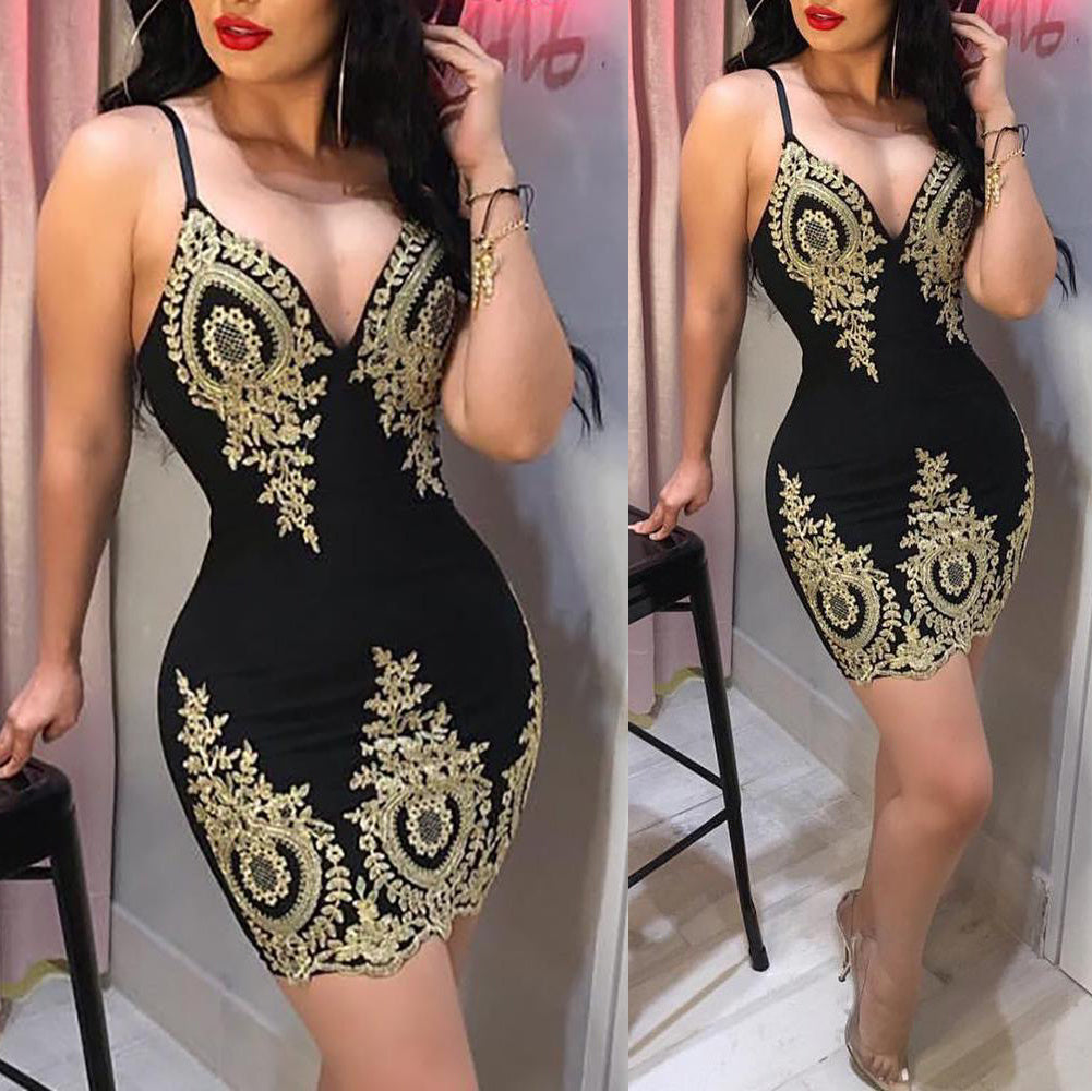 Sexy Suspender Club Dress