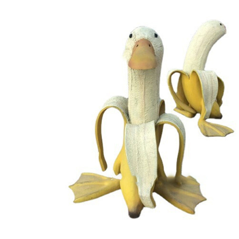 New Banana Duck Decor Creative Art Ornament