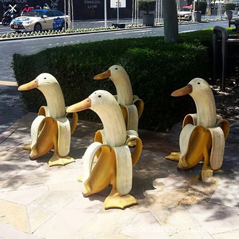New Banana Duck Decor Creative Art Ornament
