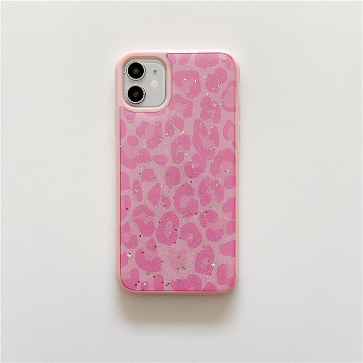 Leopard Epoxy Mobile Phone Case Compatible with Iphone