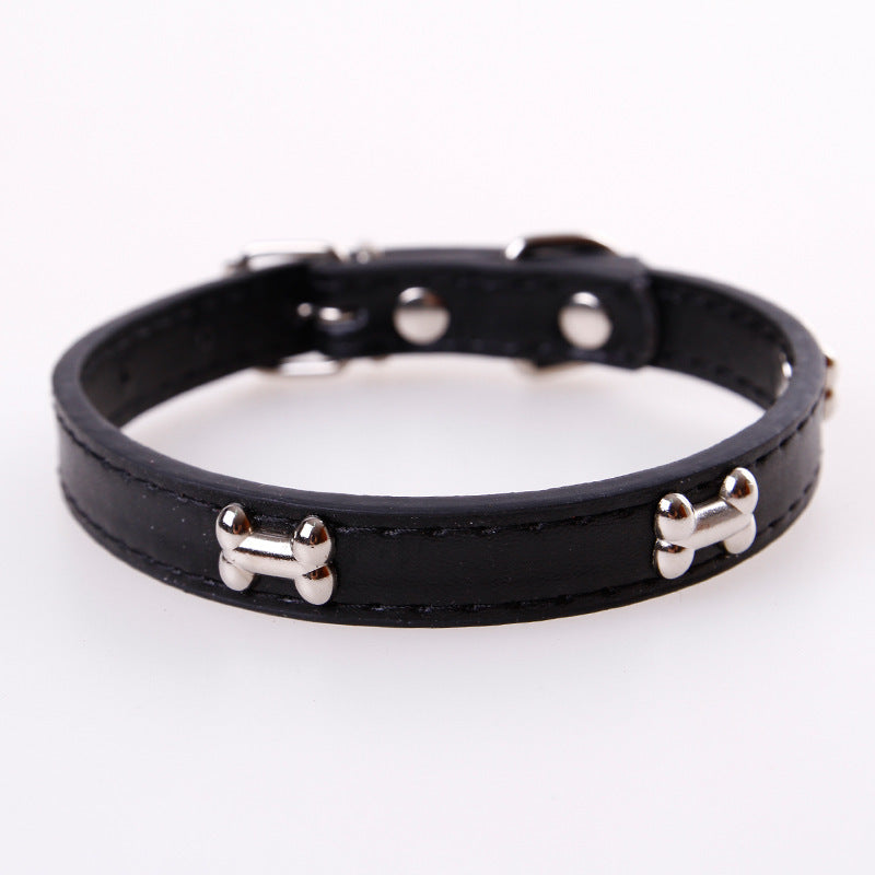 Dog's Leather Bone Collar BUY 1 GET 1 FREE