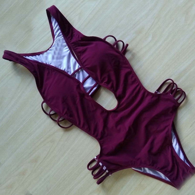 Printed Bikini One Piece Swimsuit