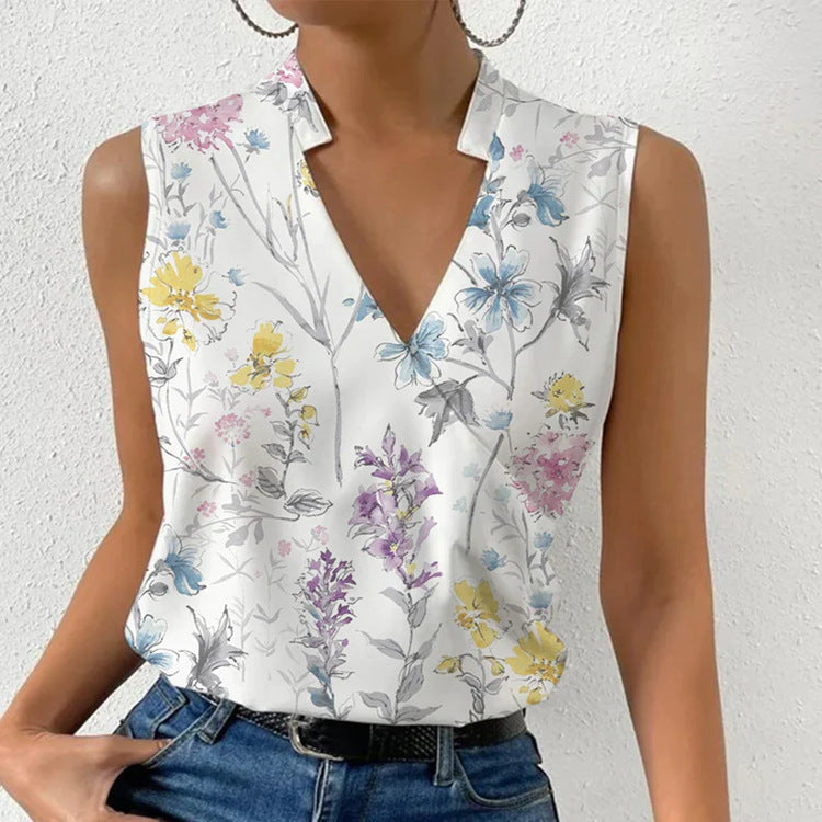 Women's Pullover Floral Print Top