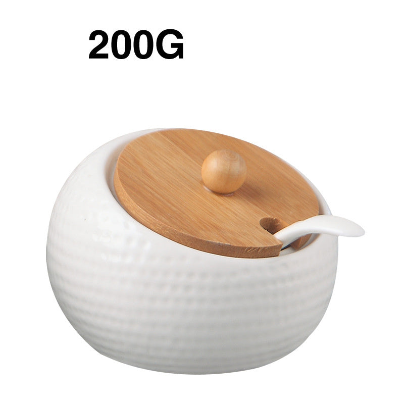 Kitchen ceramic seasoning jars