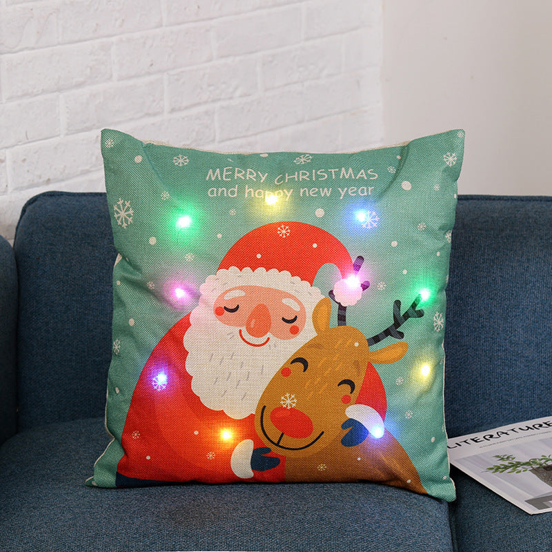 New Merry Christmas LIght Up Pillows - Santa - Reindeers and more
