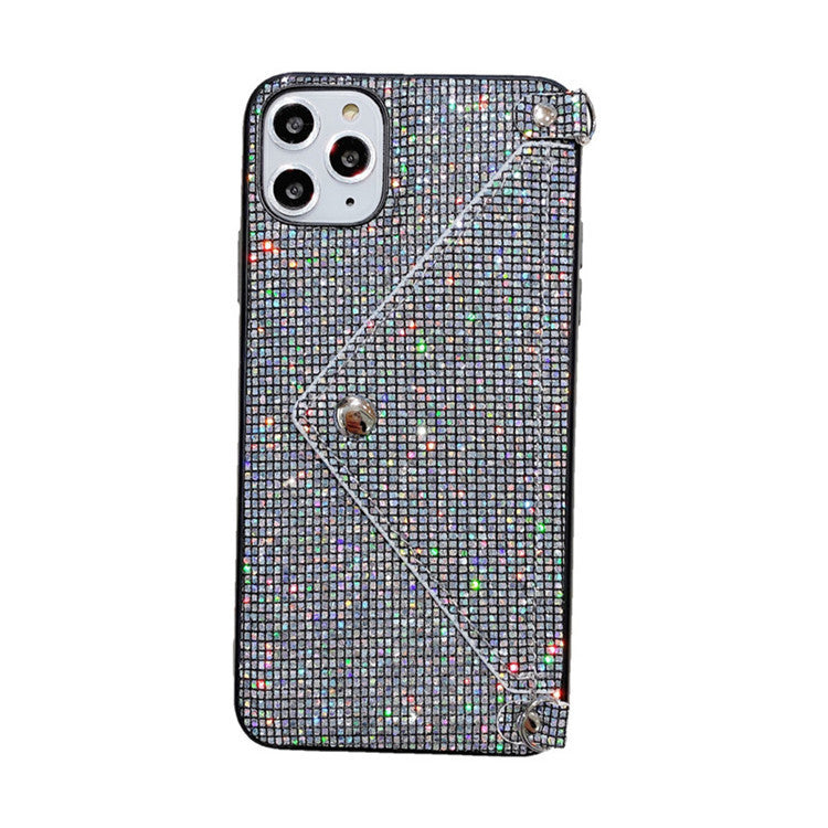 Creative Flash Diamond Messenger Rope Iphone Case