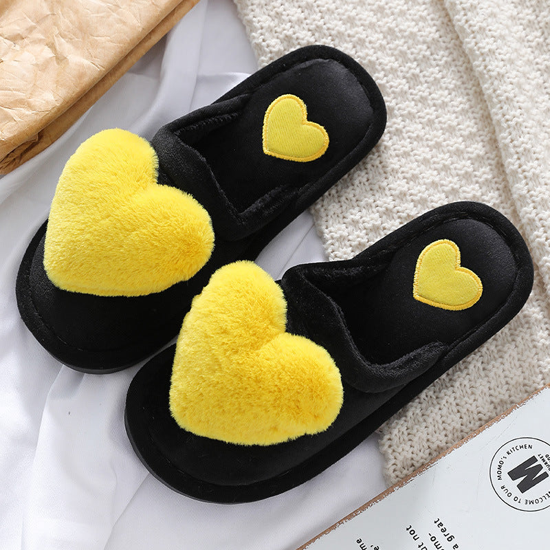 Cute Love Fluffy Slippers For Valentine's Day