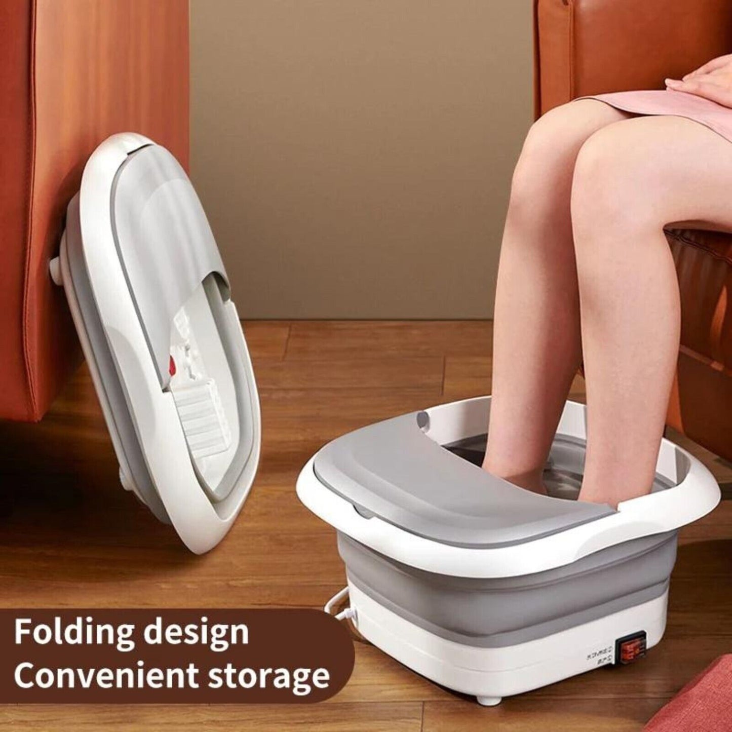 500W Electric Infrared Foot Massager Wet Bath Spa & Relax Therapy Pedicure