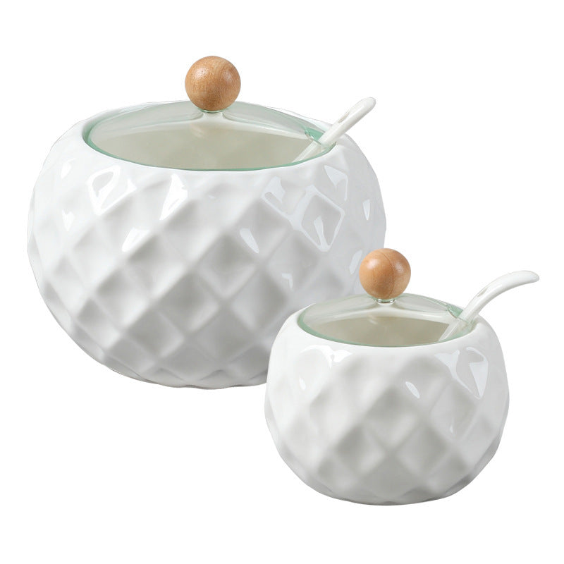 Kitchen ceramic seasoning jars