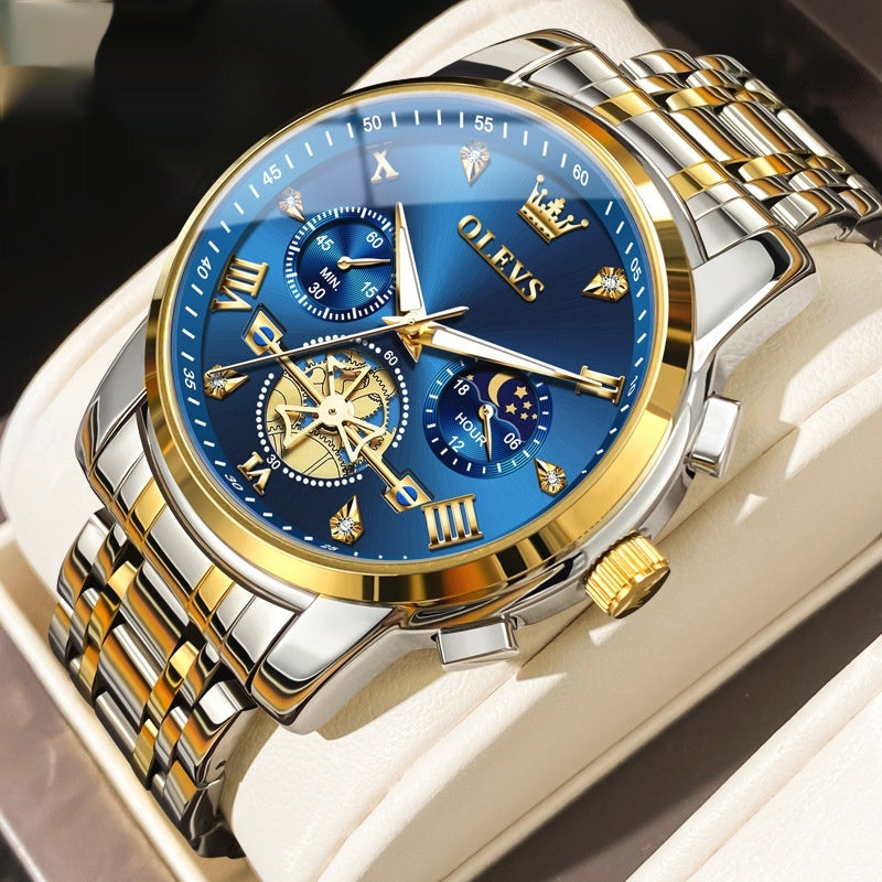 Multifunctional Waterproof Quartz Luminous Watch