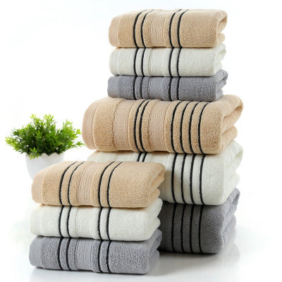 Pure Cotton Stripe Towel Bale