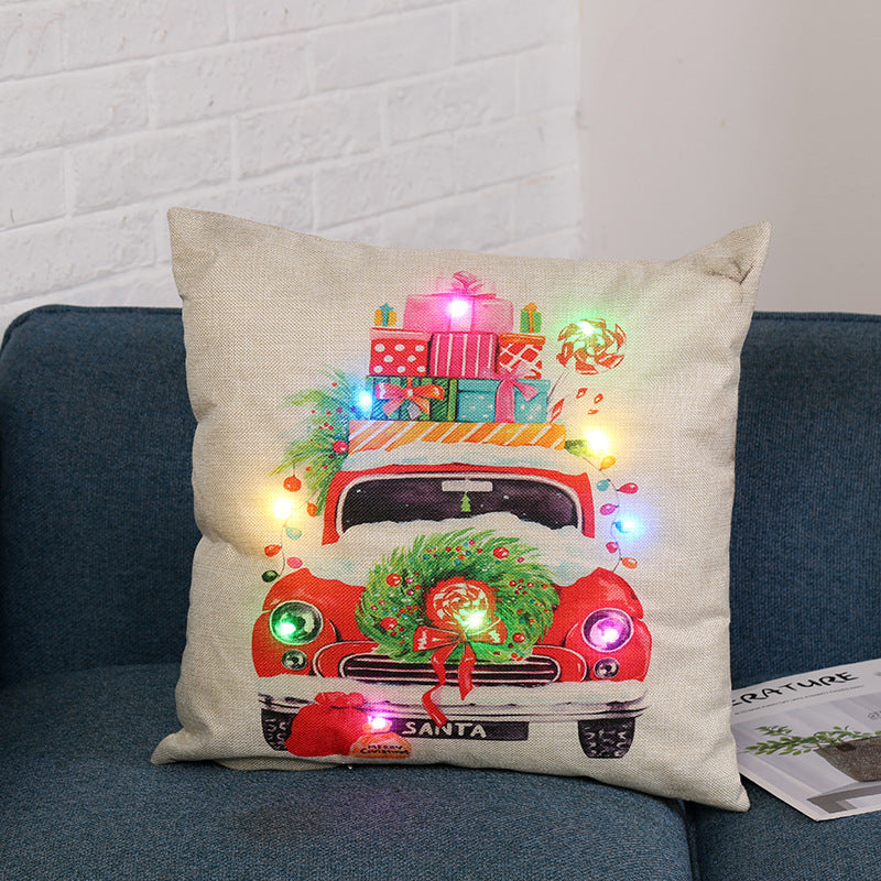 New Merry Christmas LIght Up Pillows - Santa - Reindeers and more