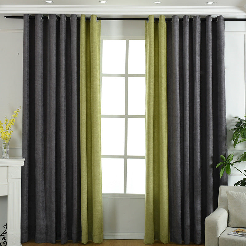 Factory Direct Chenille Solid Finish Curtains - Various Size