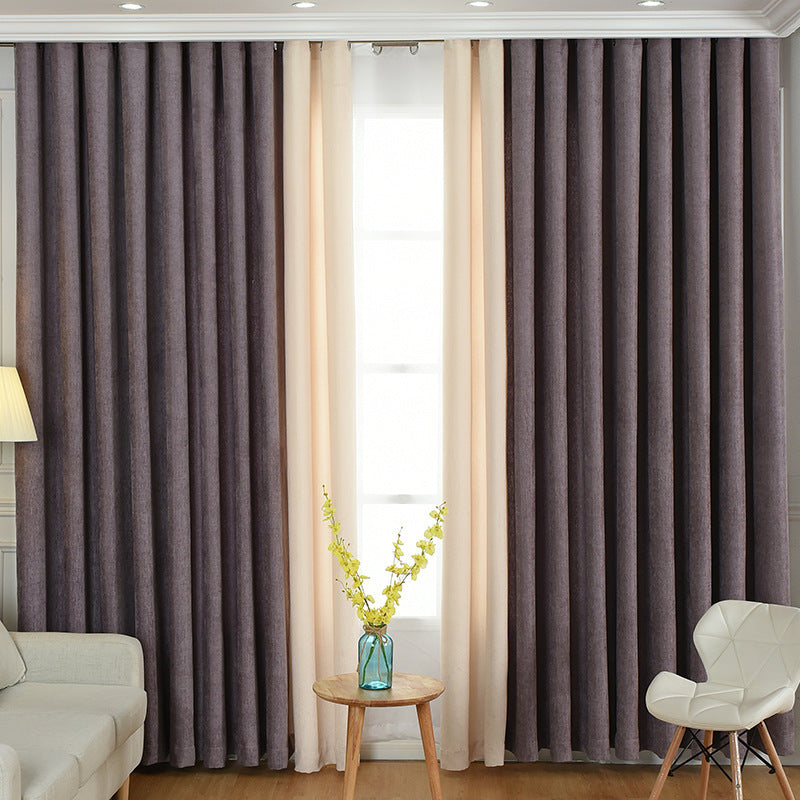 Factory Direct Chenille Solid Finish Curtains - Various Size