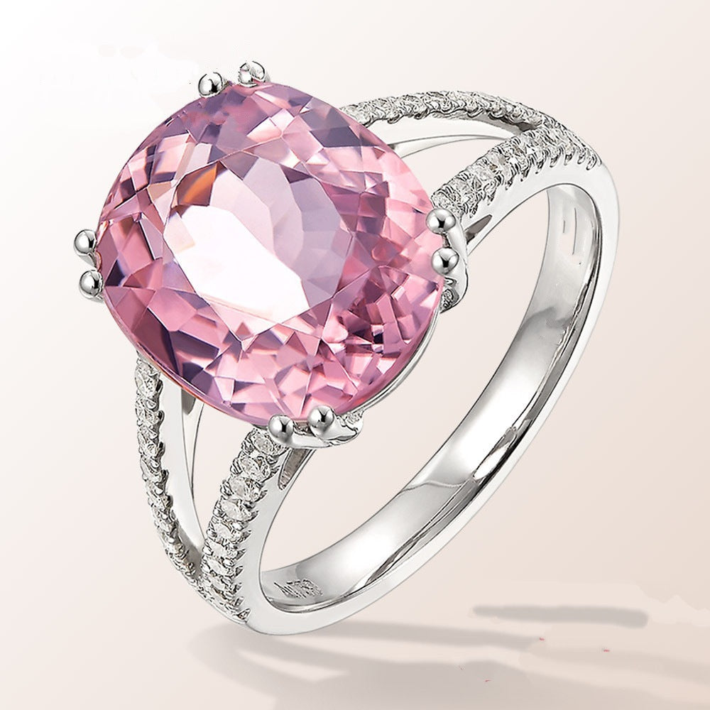 Zhen Fashion Engagement Ring - Gems