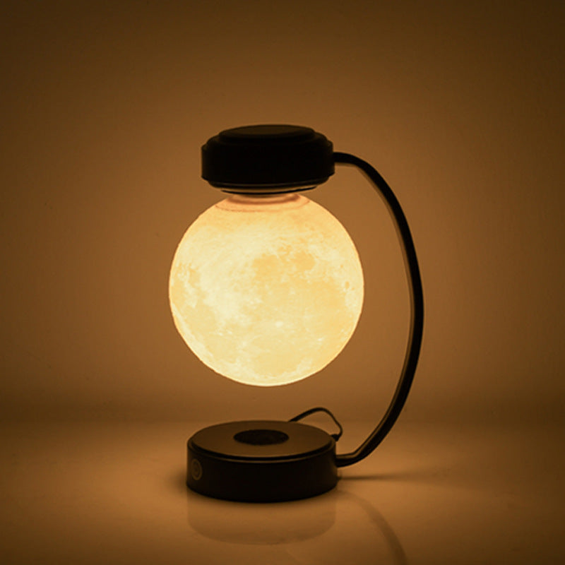 3D LED Moon Night Light Wireless Magnetic - Levitating Rotating Floating Ball Lamp