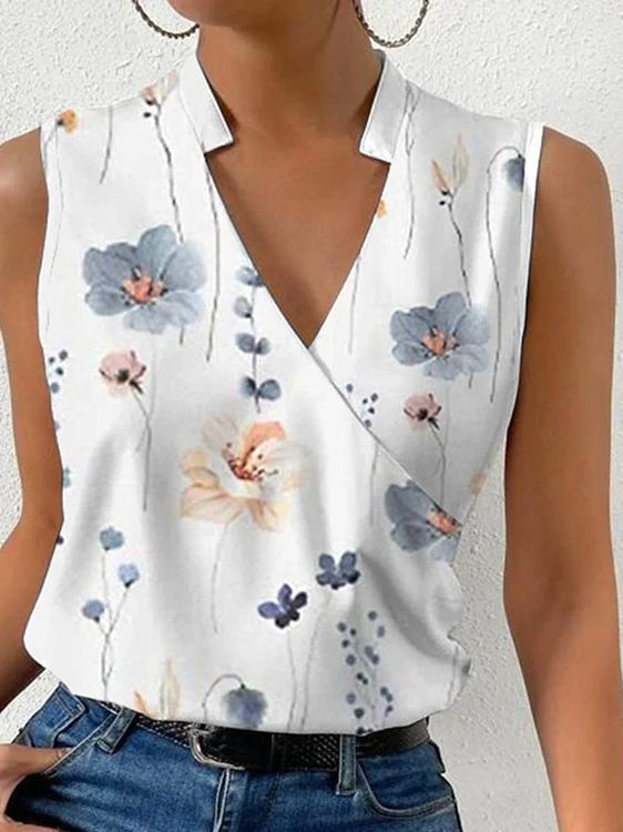 Women's Pullover Floral Print Top