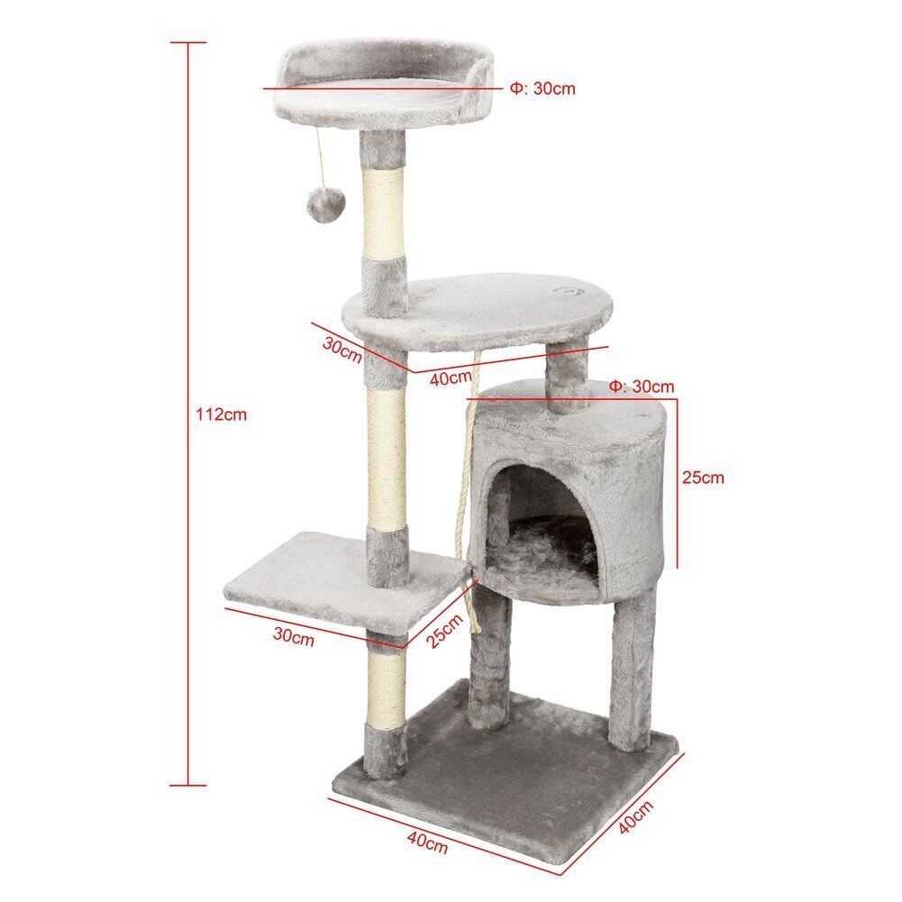 Large 4-story Cat Climbing Frame Scratching Post