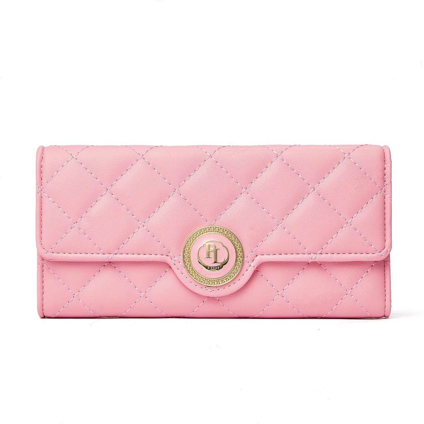 Women's Rhombus Long Tri-fold Large Capacity Purse