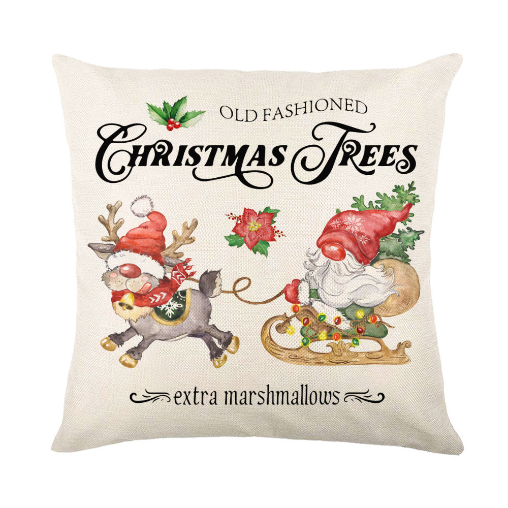 Christmas Pillow Covers Sofa Square Pillow Cases