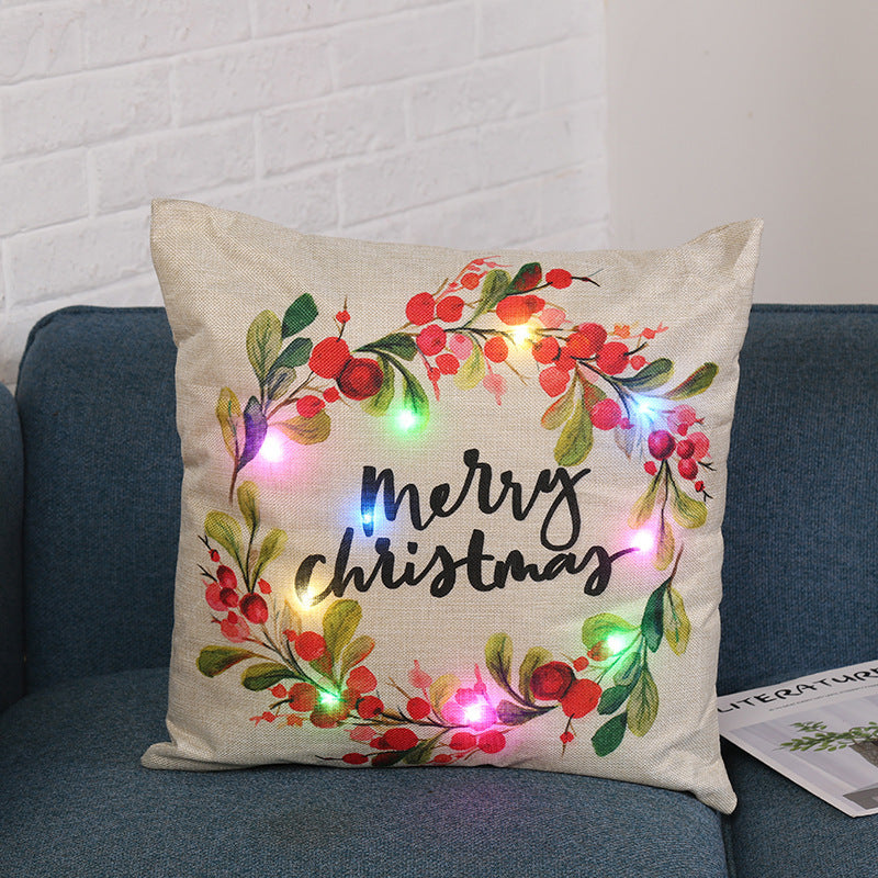 New Merry Christmas LIght Up Pillows - Santa - Reindeers and more