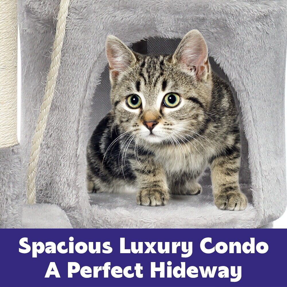 Large 4-story Cat Climbing Frame Scratching Post
