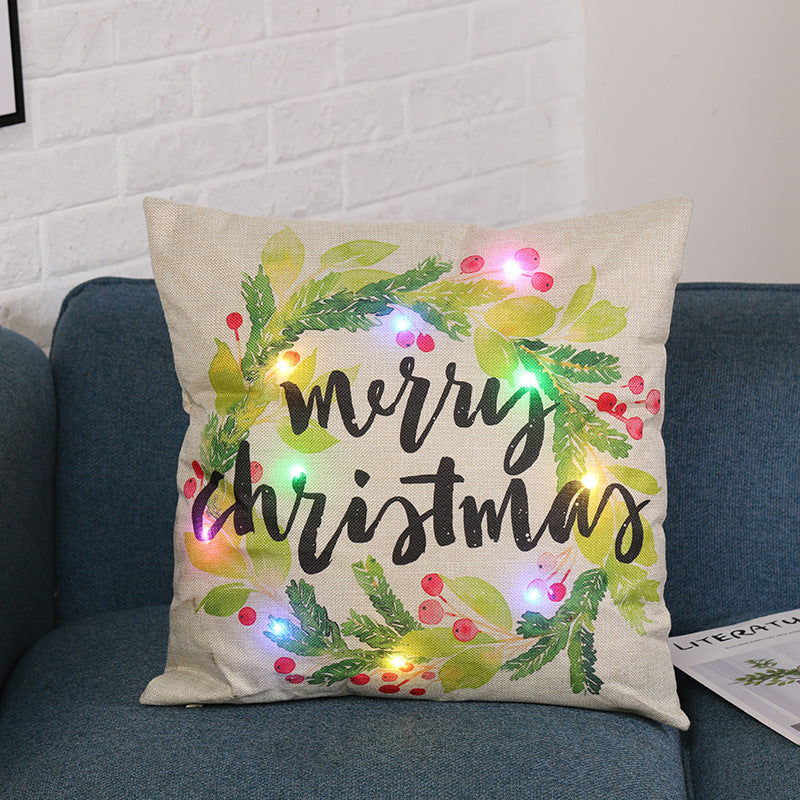New Merry Christmas LIght Up Pillows - Santa - Reindeers and more