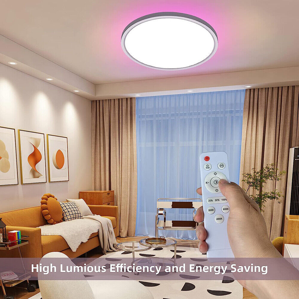 LED Ceiling Round Panel Down Lights Bathroom Kitchen Living Room Lamp