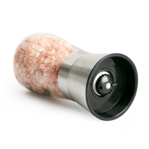 2 x Stainless Steel Adjustable Salt & Pepper Grinder Mill Set