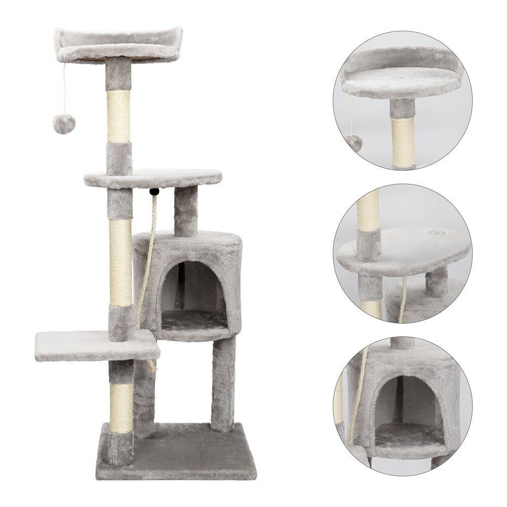 Large 4-story Cat Climbing Frame Scratching Post
