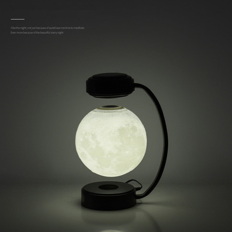 3D LED Moon Night Light Wireless Magnetic - Levitating Rotating Floating Ball Lamp
