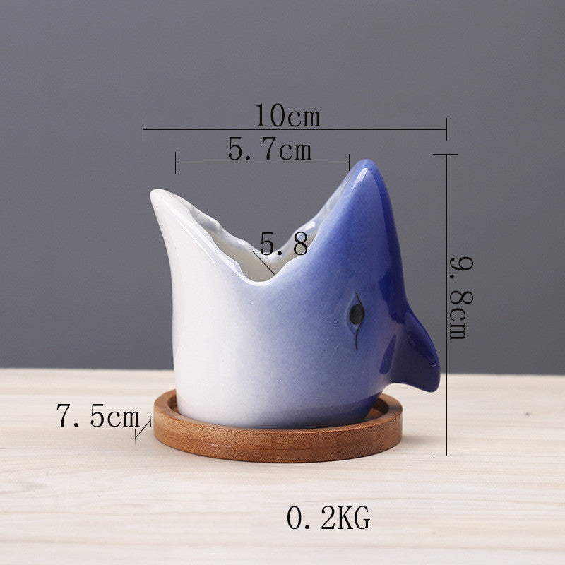 Creative Cartoon Ceramic Flower Succulent Pots Indoor