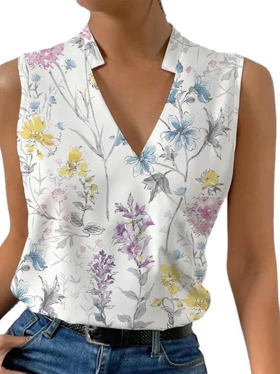 Women's Pullover Floral Print Top
