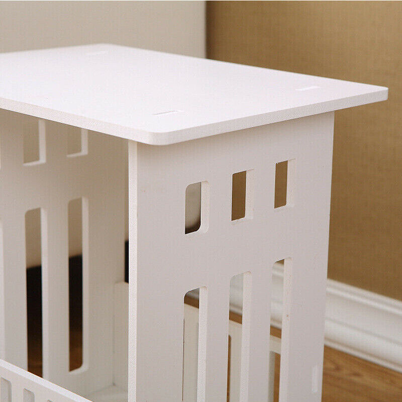 White Bedside Table Cabinet Nightstand Small
