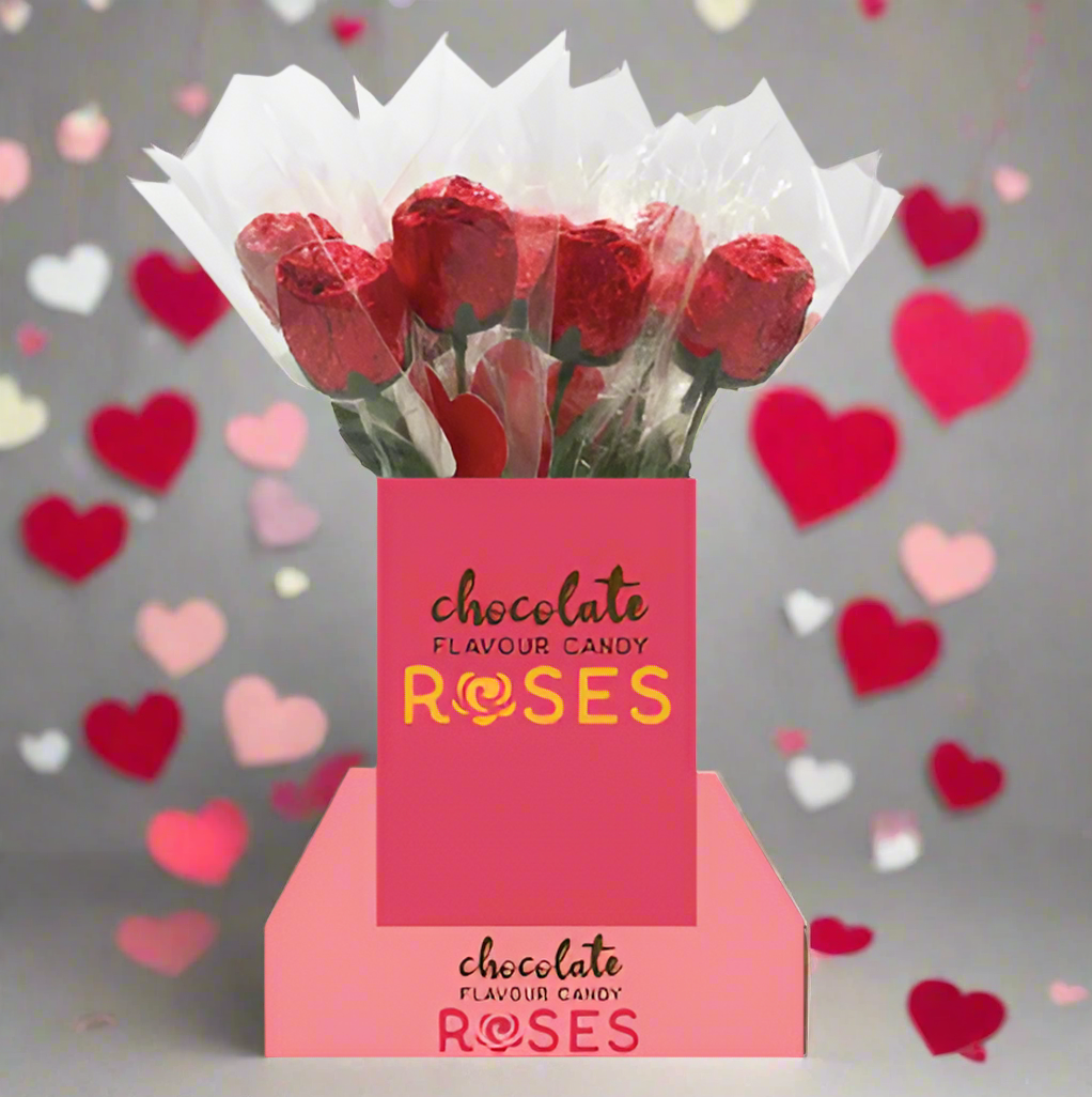 Chocolate Flavoured Candy Roses 18g