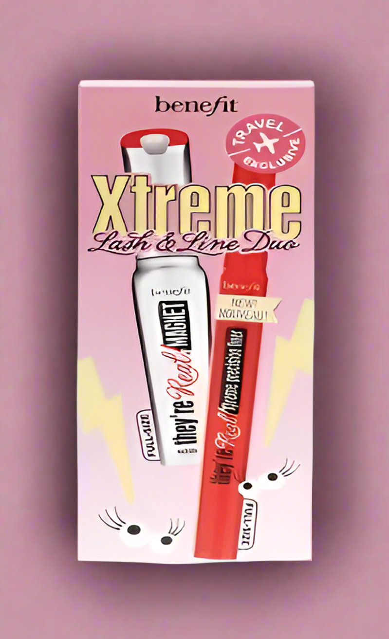 Benefit They're Real Gift Set 0.35ml Xtreme Precision Black Eyeliner + 8.5g Magnet Mascara N65 Black