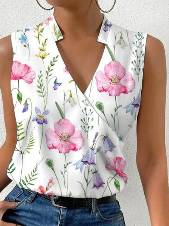 Women's Pullover Floral Print Top