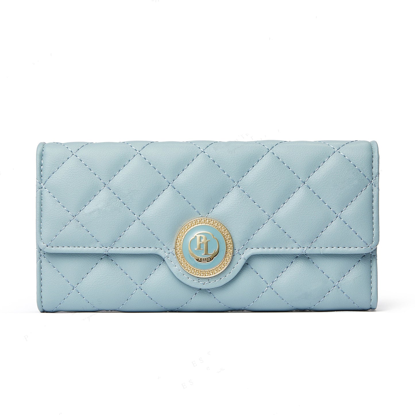 Women's Rhombus Long Tri-fold Large Capacity Purse