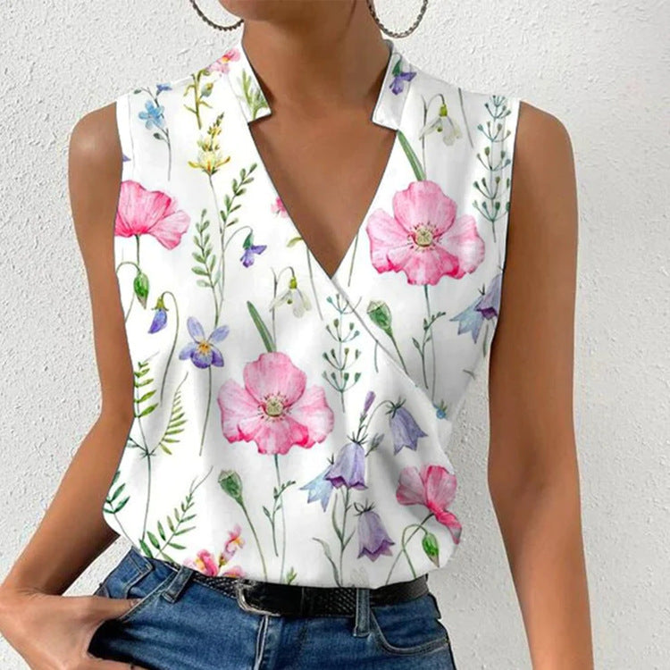 Women's Pullover Floral Print Top