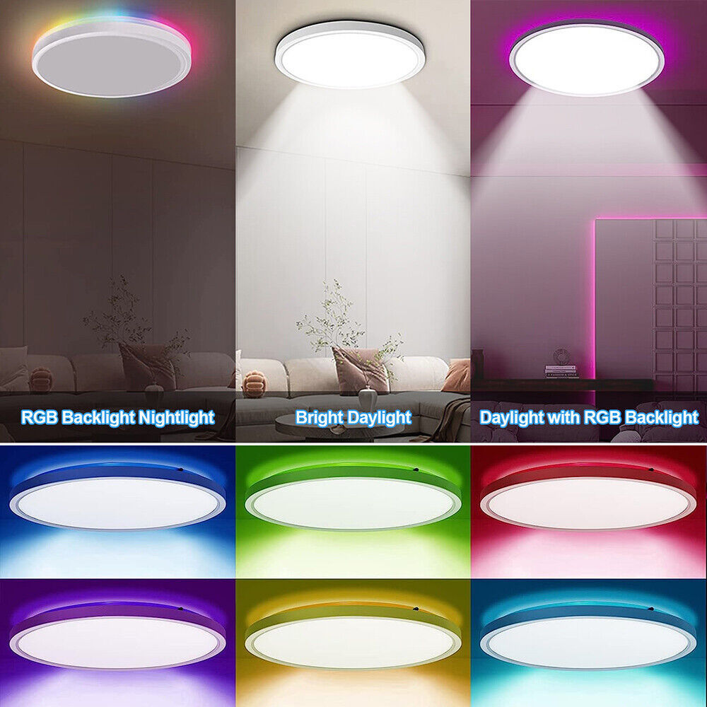 LED Ceiling Round Panel Down Lights Bathroom Kitchen Living Room Lamp
