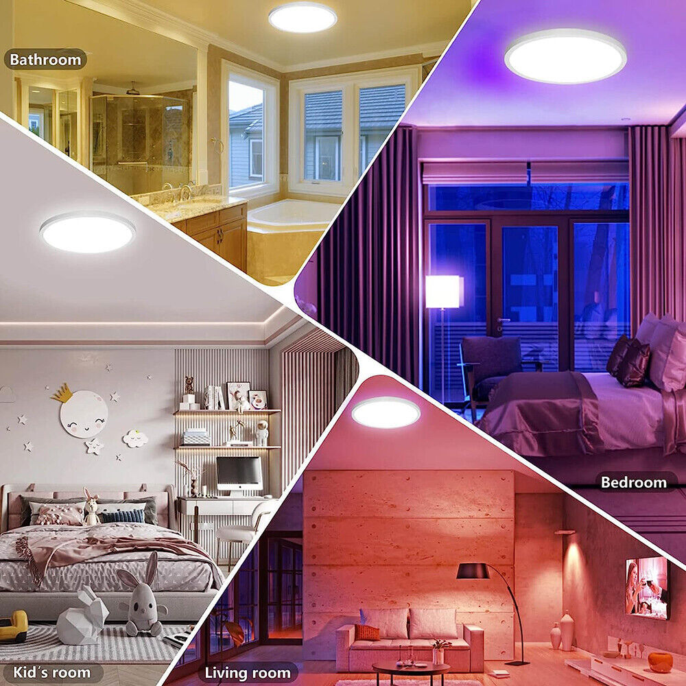 LED Ceiling Round Panel Down Lights Bathroom Kitchen Living Room Lamp