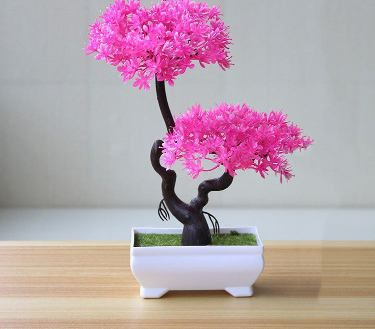 Bonsai Tree Simulation Potted Plants