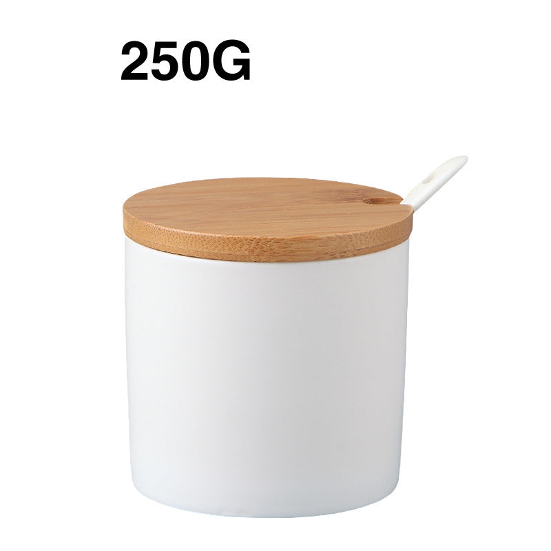 Kitchen ceramic seasoning jars